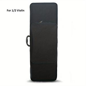 TEMU 4/4 3/4 1/2 옥스포드 천 바이올린 케이스 바이올린 사각 상자 내마모성 & 통기성 & 충격 흡수