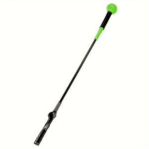 TEMU 탄소 섬유 골프 스윙 트레이너, 오른손잡이 실내 연습용 유연한 무게 클럽, 힘, 템포 및 정확성 향상, 골프 액세서리 - 빨간색/노란색/검정색 옵션