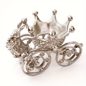 TEMU 우아한 메탈 토끼 크라운 캐리지 볼 스탠드 - 볼 포함되지 않음 - 가정 장식에 완벽합니다