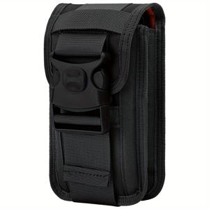 TEMU 더블 용량 잠금 가능 MOLLE 벨트 허리 파우치, 휴대폰 홀스터 & 카드 슬롯 포함 - 캠핑, 사냥, 장비용 헤비듀티 벨트 백 - 핸즈프리 아웃도어 액세서리 (잠금 및 잠금 해제 가능), 낚시용 허리 가방