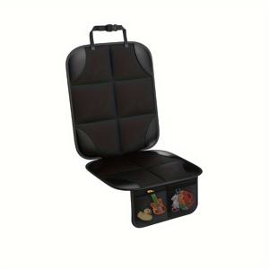 TEMU 블랙 패브릭 & 밴드 사이드 카시트 프로텍터 & 커버, 차량 시트 보호용 시트 패드, 자동차 안전 시트 쿠션, 사계절 적합한 편안하고 통기성 좋은 쉬운 설치 안전 시트 보호