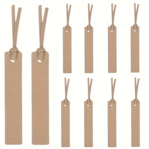 TEMU 10개 PU 가죽 북마크 세트, 클래식 스티치 디자인과 로프 태슬 페이지 마커 – 독서 선물로 완벽한 선물 (남성 & 여성), 책갈피,스타일리시 페이지 마커,우아한 책갈피,정교한 가죽 공예,수제 북마크,멀티팩 북마크,독서 선물 세트,열렬한 독자들,독자를 위한 선물