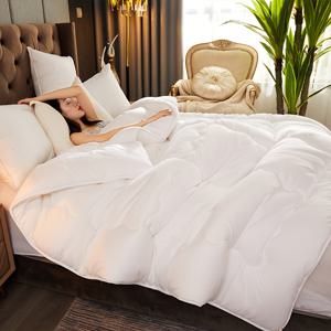 TEMU 울트라-소프트 통기성 따뜻한 이불 - 폴리에스터, 추운 날씨용 사계절 코지 침구, 클래식 순백색 초대형 퀼트 디자인, 세탁기 사용 가능