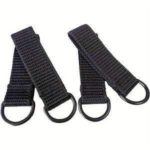 TEMU 4-팩 캐주얼 폴리에스터 니트 원단 서스펜더 스트랩 커넥터, 팝-컬처 테마 툴 벨트 루프 부착물 남성 및 여성용