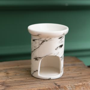 TEMU 스톤 텍스처 세라믹 왁스 멜트 워머 티라이트 도자기 아로마테라피 에센셜 오일 버너 티 라이트 홀더, 홈 데코 거실 발코니 파티오 현관 정원 장식, 휴일 장식, 휴일 선물, 티 테이블