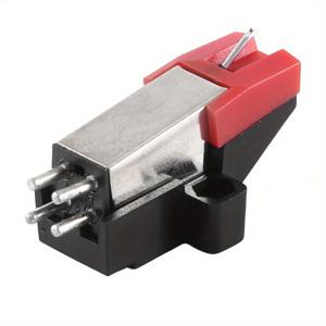 TEMU 다이내믹 자기식 축음기 턴테이블 , 루비 스타일러스와 피에조 픽업이 있는 알루미늄 재질, 무충전 전원 모드, 레코드 플레이어 교체