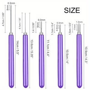 TEMU 5개 쉬운 그립 핸들 페이퍼 퀼링 도구 세트 - DIY 스크랩북, 3D 꽃 공예 및 수제 프로젝트를 위한 전문 롤링 및 컬링 니들 펜