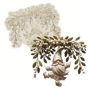 TEMU 크리스마스 노움 실리콘 몰드, DIY 수제 공예 레진 석고 캔들 콘크리트 드롭 글루 몰드