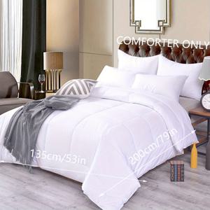 TEMU 빈티지 스타일 퀼팅 이불, 올 시즌 중간 무게 플레드 폴리에스테르 충전재 및 커버, 기계 세척 가능, 짜여진 무인쇄 장인 정신, 90g 원단 무게