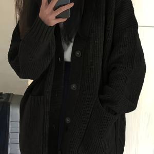 TEMU 여성용 우아한 V넥 가디건 - 긴소매 버튼 앞면 스웨터, 시크한 오피스룩부터 파티룩까지, 및 포멀한 행사용 가을/겨울 레이어링 아이템|가디건