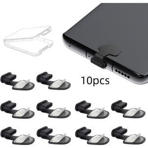 TEMU 아이폰 15 16 시리즈, 아이패드 에어 프로 미니, 삼성 갤럭시, 픽셀용 손실 방지 충전 포트 보호자, USB C 먼지 플러그 커버 10/20 팩 - 먼지 방지, 방수, 내마모성 플라스틱 캡