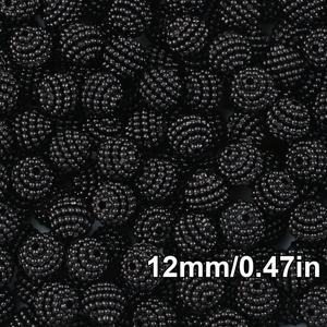 TEMU 10mm 200개/12mm 120개 컬러풀 베어리 비즈 아크릴 구멍 라운드 비즈, 다양한 색상 선택 가능. DIY 핸드메이드 팔찌, 목걸이, 귀걸이, 액세서리, 신발 장식, 의류 소품 및 장식 재료에 적합