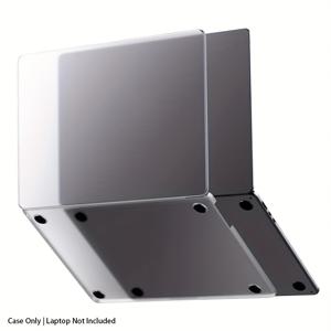 TEMU 맥북 에어 & 프로용 울트라 슬림 보호 케이스 - 높은 투명도, 쉬운 설치, 통풍 및 미끄럼 방지 발이 있는 튼튼한 하드 플라스틱 커버