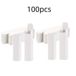 TEMU 50/100/200개 화이트 카드보드 립스틱 선물 상자 - 메이크업용 직사각형 튜브 화장품 보관함, 작은 선물, 0.83