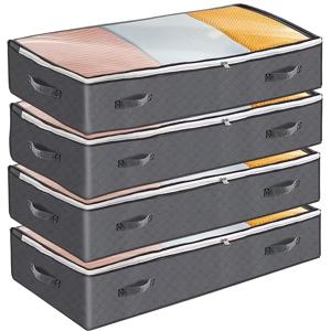 TEMU 대용량 여행 가방 정리 가방, 2개/4개/6개 - 이불, 옷 등에 적합, 계절별 포장 정리함, 여행 필수품, 컴팩트 스토리지, 휴대하기 쉬움, 견고한 구조, 강화된 바느질, 보관 솔루션, 자주 여행하는 사람들을 위한 홈 오거나이저, 여행 액세서리 필수품, 여행 정리함, 포장 큐브