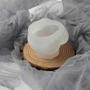 TEMU 데이 선물 개 모양 테디 개 머리 오발 실리콘 촛불 모양, DIY 석고 공예에 적합, 수제 수지 캐스팅 모양