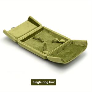 TEMU 1개 더블도어 벨벳 반지 상자, 귀걸이 상자, 펜던트 상자, 스터드 귀걸이 상자, 팔찌 상자, & 크리스마스 선물 상자, 프로포즈, 결혼식, 생일, 파티, 휴일, 새해 선물, 홈 데코, 룸 데코, 보석 보관 상자용 고급 선물 포장 상자