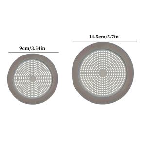 TEMU 2개 스테인리스 스틸 라운드 바닥 배수구 커버와 헤어 캐처 - 막힘 방지 욕실 필터, 쉬운 청소용 원형 디자인, 내구성 있는 욕실 및 주방 배수 보호기, 욕실 싱크대용 헤어 캐처, 샤워기, 욕조, 매끄러운 금속 마감, 쉽게 세척 가능한 소재