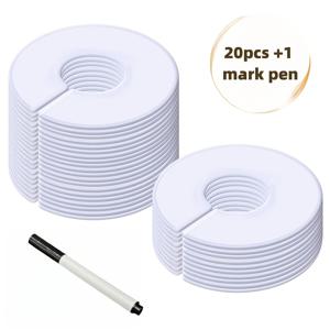 TEMU 남녀용 재사용 가능한 플라스틱 옷장 분배기, 유니버설 베이비 옷장 정리함, 침실용 옷걸이 크기 분리기, 옷 종류, 크기 또는 나이로 정리, 공간 절약 옷장 분할, 선반 분배기