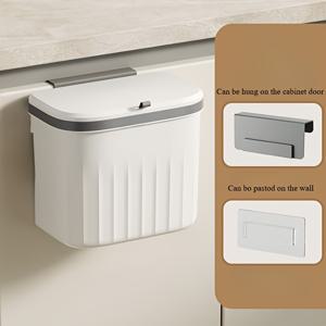 TEMU 1개 걸이형 , 주방 캐비닛 문에 걸 수 있는 , 욕실 화장실 , 음식물 , 뒷면 훅 타입의 퇴비 , 걸거나 붙일 수 있는, 주방 욕실 액세서리, 가정 정리 및 청소 용품|쓰레기통|음식물쓰레기통|변기부속품