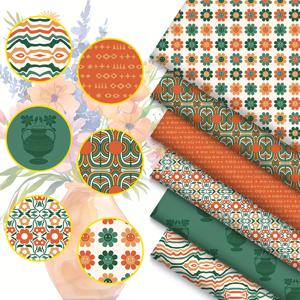 TEMU 6팩 스타일 퀼트 블록 천, 17.7x19.7 인치, DIY 공예, 베개, 담요, 의류, 손세탁 전용, 혼합 컬러 만화 패턴, 축제 선물 포장