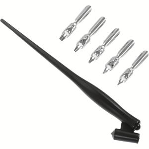 TEMU 1세트 경사형 딥펜 드로잉 홀더, 서예 서명 펜 페인팅 캘리그라피 펜 딥펜 홀더 빈티지 딥펜 에르고노믹 딥펜 펜 홀더 딥펜 니브