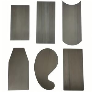 TEMU 6개 다형 스크레이퍼 세트가 포함된 목공 스크레이퍼 버니셔 1 오벌 2 더블 볼록/오목 1 직사각형 1 곡선 및 1 거위목 스크레이퍼