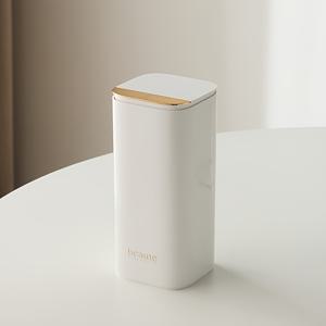 TEMU 조절 가능한 메이크업 브러쉬 정리함 1개 - 슬림한 블랙 & 화이트 화장품 보관 상자와 브러시 홀더, 조립 필요 없음, 화장대나 욕실 카운터탑에 완벽, 화장용 액세서리