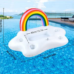 TEMU 작은 개와 고양이용 인플레이블 장난감 - 내구성 있는 플라스틱, 전기 없음, 물에 뜨는, 수영과 서핑에 이상적, 작은 애완동물용 플로팅 장난감|즐거운 디자인|내구성 있는 플라스틱, 배터리 없음