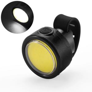 TEMU USB 충전식 미니 LED 자전거 라이트 - 조절 가능한 밝기 전면 및 후면 자전거 손전등, 휴대용 사이클링 안전 조명, ABS 소재, 블랙 핸들바 마운트, 화이트/레드 라이트 옵션, 자전거 라이트