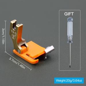 TEMU SHUYUSEWING 다목적 테플론 재봉틀 발판 - 가장자리 바인딩, 오버록킹, 밑단 처리 및 접기용 - 쉬운 조절을 위한 금속 나사와 주황색 플라스틱 - 컴퓨터식 평면 재봉틀과 호환 가능