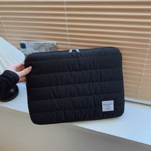 TEMU 1개 11인치 / 13인치 / 15인치 자수 노트북 슬리브 - 충격 방지, 스타일리시한 자수 및 내구성 있는 디자인의 일상 사용, 직장 및 학교용|노트북파우치