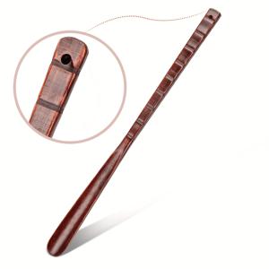 TEMU 1개 21.65인치 내구성 있는 전문가용 목재 신발 호른, 유연한 긴 손잡이 - 쉬운 신발 제거를 위한 인체공학적 디자인, 노인 및 가정용 이상적, 신발용 신발 호른, 신발 호른, 긴 신발 호른, 신발 스푼, 신발 보조기