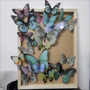 TEMU 36개 세트 컬러풀 워터컬러 날개를 가진 리얼리틱 나비 사진 소품, 쉽게 걸기 가능, 웨딩, 발렌타인데이, 파티 및 포토백드롭에 완벽한 아이템