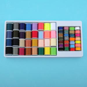 TEMU 손재봉 및 여행용 60개 보빈 실 키트, 32색 폴리에스터 실 스풀 사전 감긴 보빈 케이스 포함