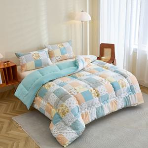 TEMU 1개 스타일 패턴 고탄력 충전성 라이트 베이지 색상, 통기성 좋은 풀 커브 퀼팅 침구 (소파, 침대, 캠핑용) - 침실, 게스트룸에 적합