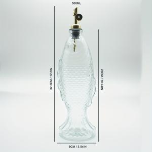 TEMU 유리 올리브 오일 및 식초 분배기 - 자동 열/닫기, 누출 방지 디자인, 주방, 샐러드 드레싱 및 요리에 완벽 - 검은 캡이 있는 투명 유리 용기, 올리브 오일 및 식초, 오일 병에 이상적