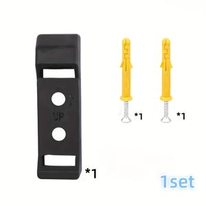 TEMU 세트(대문자 및 두 개의 고정 스크루 포함) 블랙 나일론 낚시 릴 벽걸이 브래킷, 나무 배, 생물모델, 드롭, 및 스피닝 릴 모델 1000-5000에 적합 - 조직된 장비 보관을 위한紧凑, 내구성, 및 설치가 쉬움.