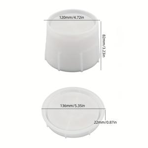 TEMU 레진 주조 몰드 세트 S/L 꽃병 에폭시 몰드 DIY 보관함 뚜껑 실리콘 몰드 수제 석고 플라스터 캔들 용기 홈 데코 만들기 재료