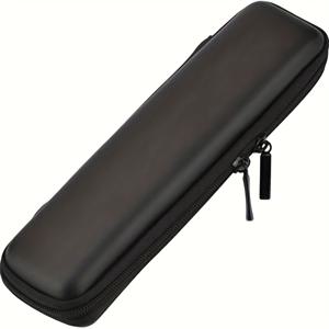 TEMU 블랙 포터블 EVA 하드 쉘 연필 케이스 - 펜, 마커, 터치스크린 도구를 위한 멀티 포켓 주최자 - 사무실, 여행 필수품, 여행 주최자 | 구획화된 디자인 | 내구성 있는 지퍼 클로저, 연필 주최자, 연필 케이스