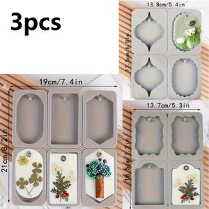 TEMU 3pcs 실리콘 모울 세트 DIY 향기 치유기, 손수 만든 비누, 자동차 공기 청정기, 촛불 및 더 - 공예 및 DIY 향기 왁스 패드, 향기 치유기 모울, 장식 모울, 실리콘 소재에 적합한 선물