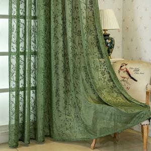 TEMU 빈티지 럭셔리 브랜치 자카드 투명 커튼 패널, 그롬메트 탑 하이킹, 기계 세탁 가능, 투명 투명, 거실, 침실, 발코니, 주방을 위한 장식 - 폴리에스터, 120-140gsm, 다용도 창 | 우아한 방 액센트 | 폴리에스터 커튼