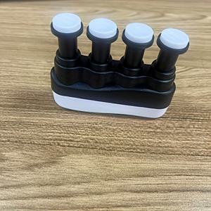 TEMU 4단계 손잡이 운동기구 - 기타, 피아노, 암벽 등반 및 피트니스 훈련을 위한 인간형 손가락 강화기 - 4단계 기울기 및 텍스처드 손잡이 패드가 있는 비전기 손 운동기구, 음악가용 손 운동기구, 음악적 능력 향상, 세련된 휴대용 장치, 실리콘 구조