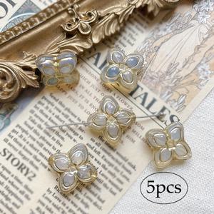 TEMU 5개 세트 체코 비즈 네트 레드 인스 윈드 크로스 클로버 스테인드 글라스 비즈 핸드메이드 DIY 루즈 비즈 유리 재료 빈티지 주얼리 팔찌 목걸이 휴대폰 체인 비즈 액세서리