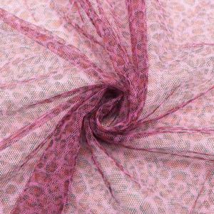 TEMU 1개 섹시 핑크 프린트 시스루 툴 원단 메쉬 - 19.68x59.05인치 프리컷 공예용 소재, 웨딩 베일, DIY 리본, 퀼팅, 가방 만들기, 홈 데코 등에 적합, 드레스 및 결혼식 장식용 부드러운 질감