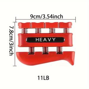 TEMU 1/4 손가락 강화기 - 팔뚝 및 손 그립 향상, 음악 연주 능력 & 등반 기술 개선, 내구성 있는 ABS 소재, 인체공학적 디자인, 휴대용
