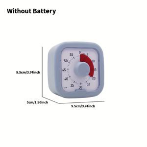 TEMU 1개 모던한 사각형 2-in-1 다기능 알람시계/타이머, 핑크·화이트·블루 컬러옵션 - 기숙사&홈용