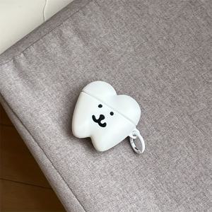 TEMU 귀여운 표정 이빨 모양 실리콘 이어폰 케이스 for airpods 1 2 3 4 Pro Pro2에 적합합니다.