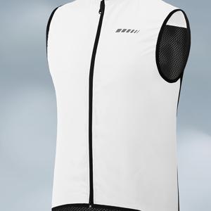 TEMU QUALICOS 남성용 경량 방풍 사이클링 조끼 - 메쉬 통기성, 빠른 건조 민소매 재킷, 슬림핏 바이크/러닝/아웃도어 스포츠용 - 봄 여름 가을 액티브웨어, 세련된 디자인, 내구성 있는 구조, 활동적인 라이프스타일