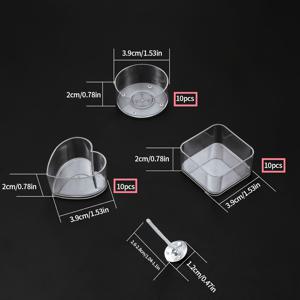 TEMU 130개 캔들 홀더 및 심지 세트, 30개 티라이트 홀더와 플라스틱 컵 100개, DIY 공예 키트, 향기 나는 주석 몰드 스탠드 만들기, 홈 데코